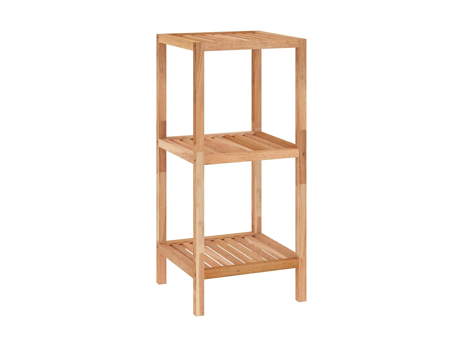 Estantería de baño madera maciza nogal 36x36x79 cm ES704613