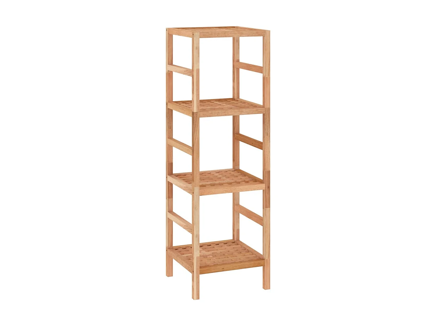 Estantería de baño madera maciza de nogal 35,5x35,5x112,5 cm ES221288