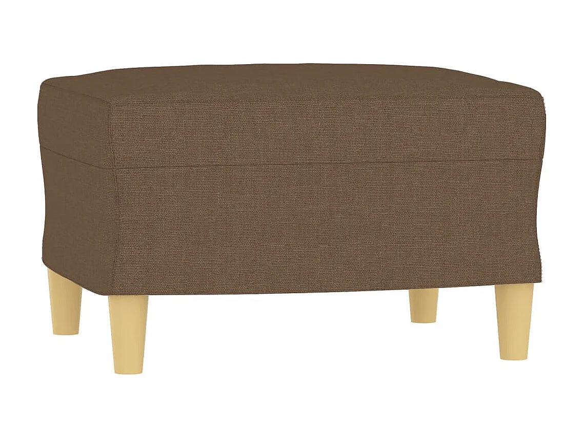 3-tlg. Sofagarnitur,Couchgarnitur mit Kissen Braun Stoff -gkd197396