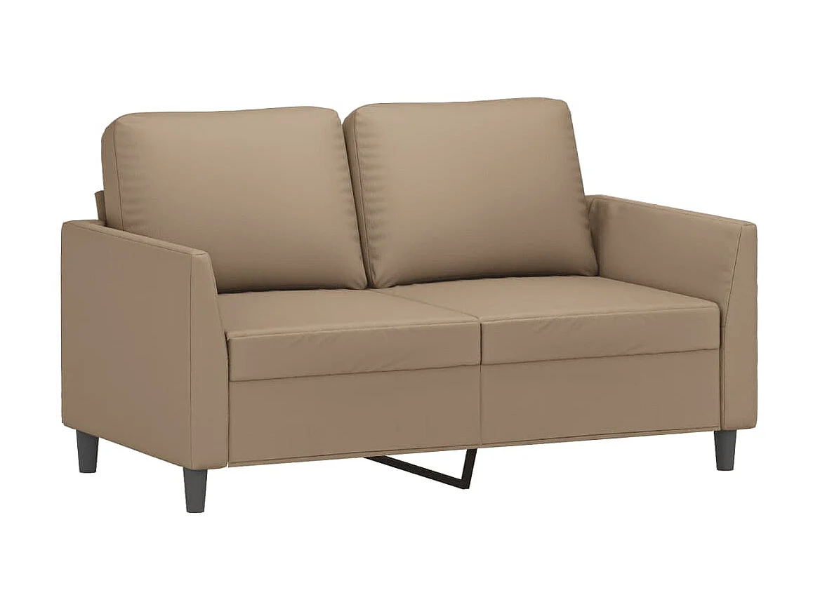 Ensemble de canapés 2 pcs avec coussins Cappuccino Similicuir LODW48312