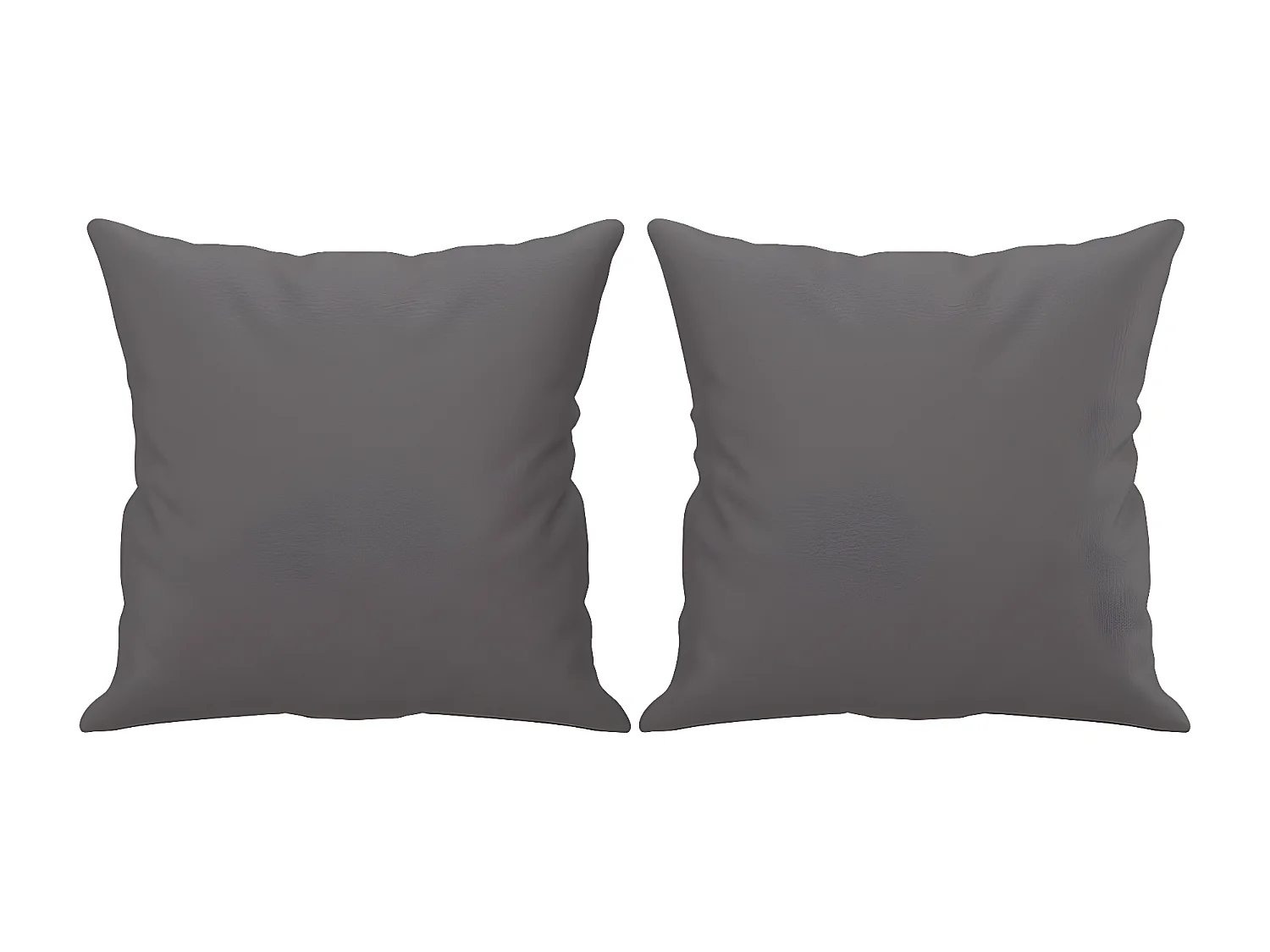 Ensemble de canapés 2 pcs avec coussins gris similicuir OLA1679