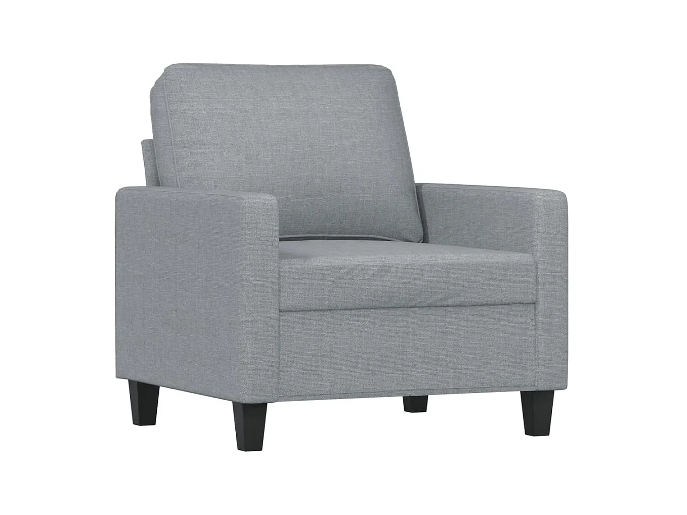 Ensemble de canapés 3 pcs avec coussins Gris clair Tissu LODW39269
