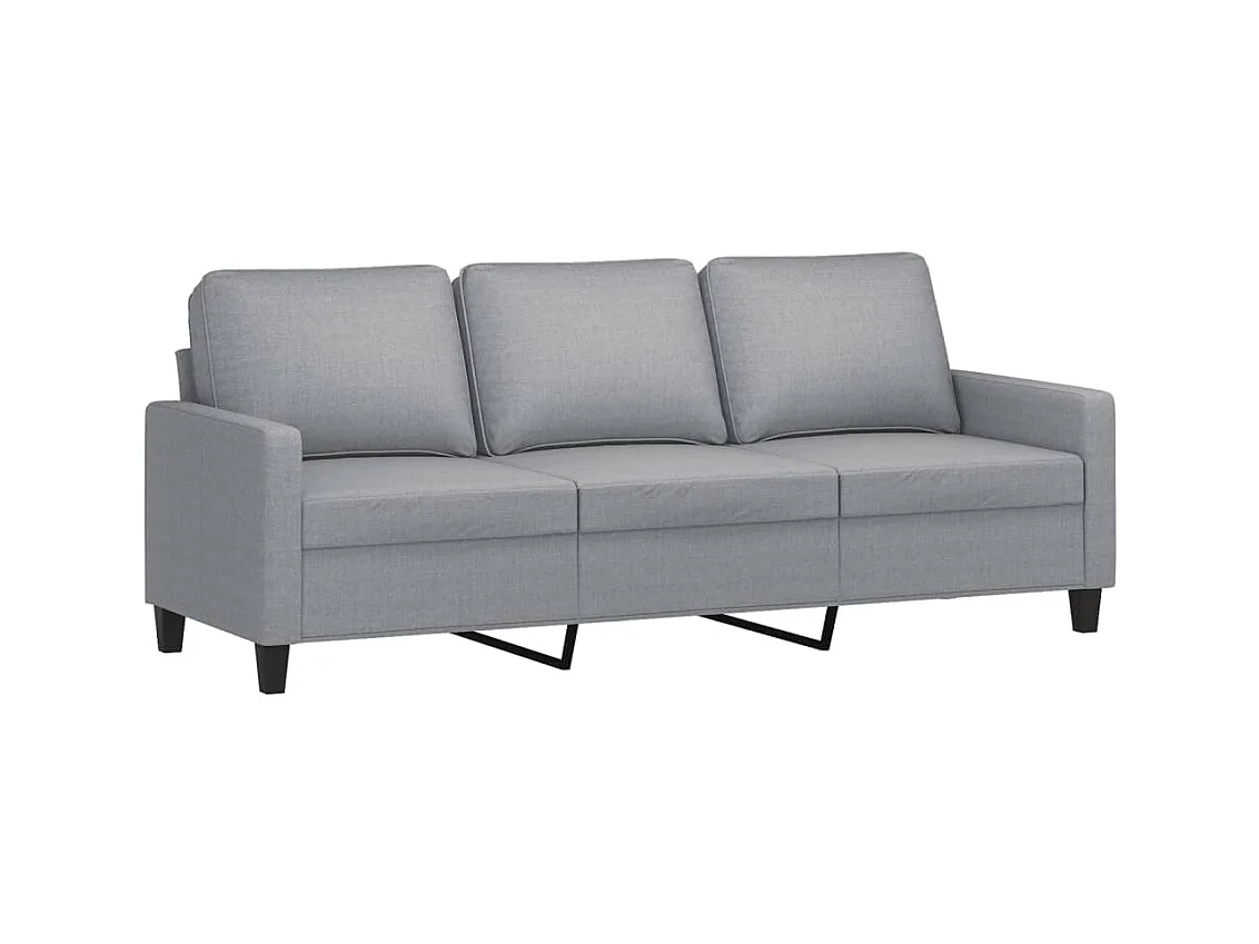 Ensemble de canapés 3 pcs avec coussins Gris clair Tissu LODW39269
