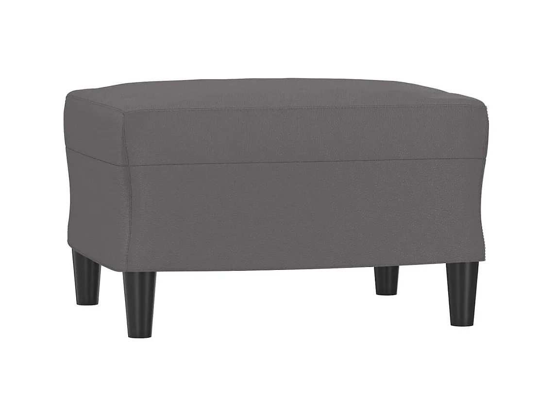 Ensemble de canapés 3 pcs avec coussins gris similicuir OLA5963
