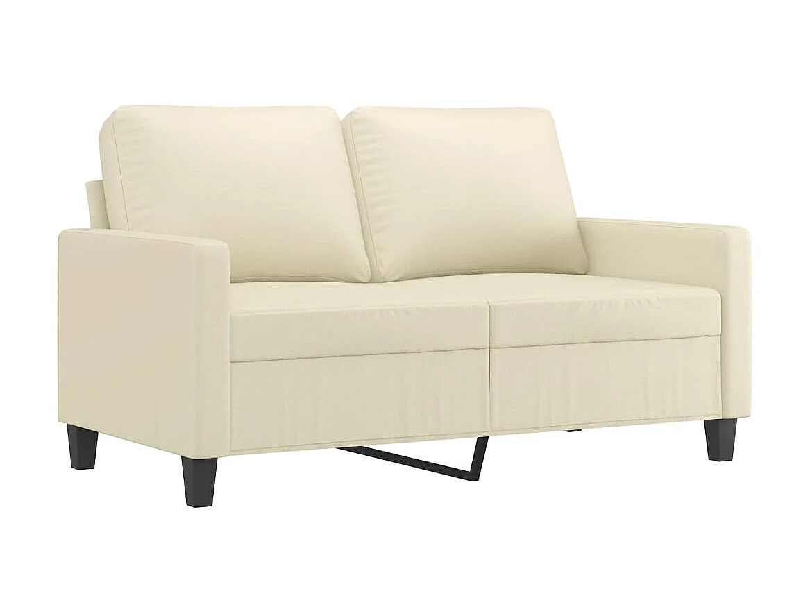 2-delige Loungeset met kussens kunstleer crème NL749996