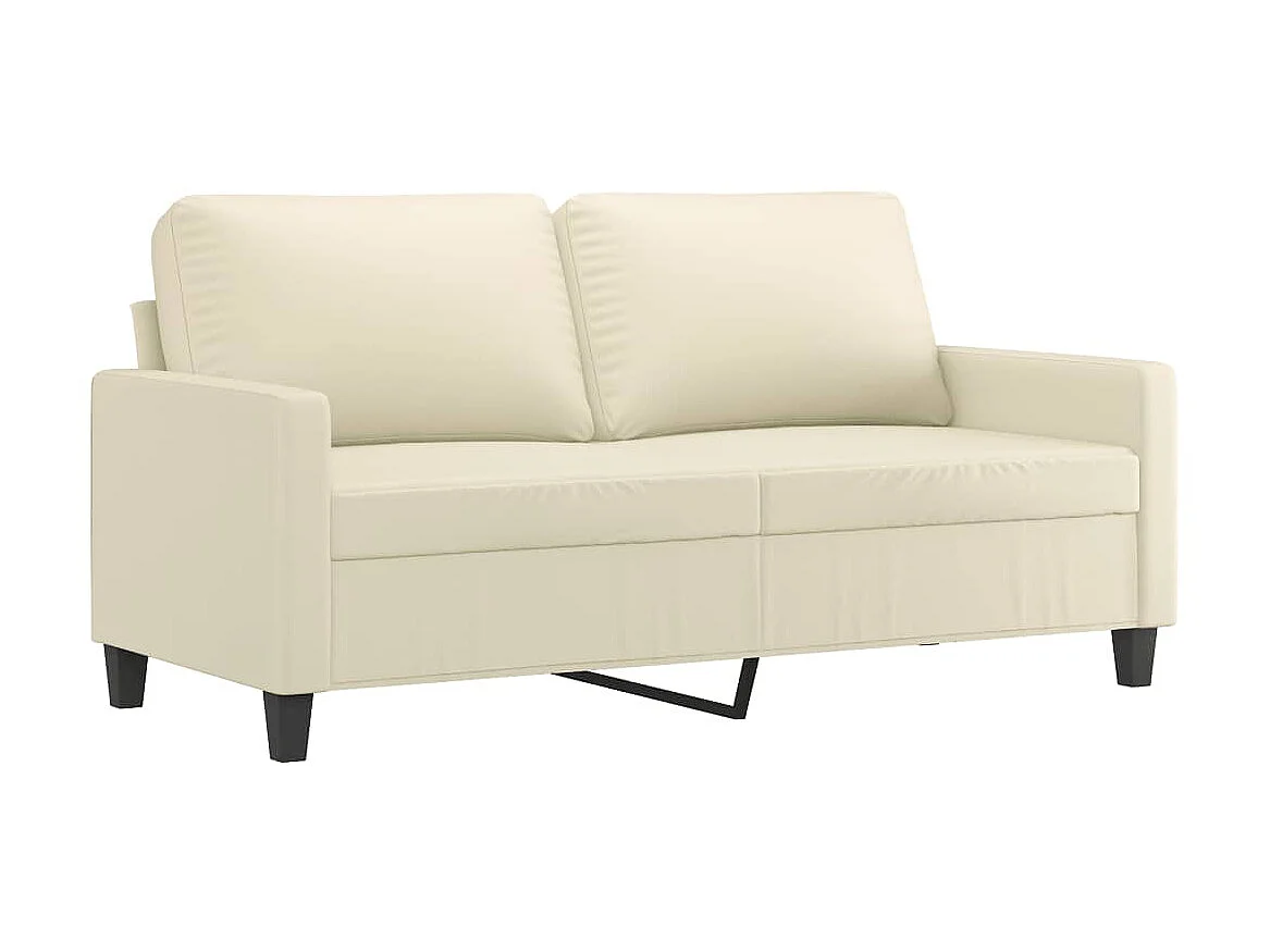 2-delige Loungeset met kussens kunstleer crème NL749996