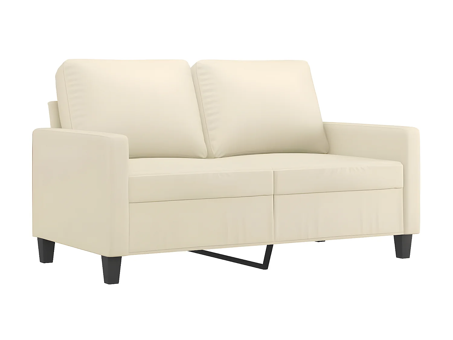 Ensemble de canapés 3 pcs avec coussins Crème Similicuir OLA6074