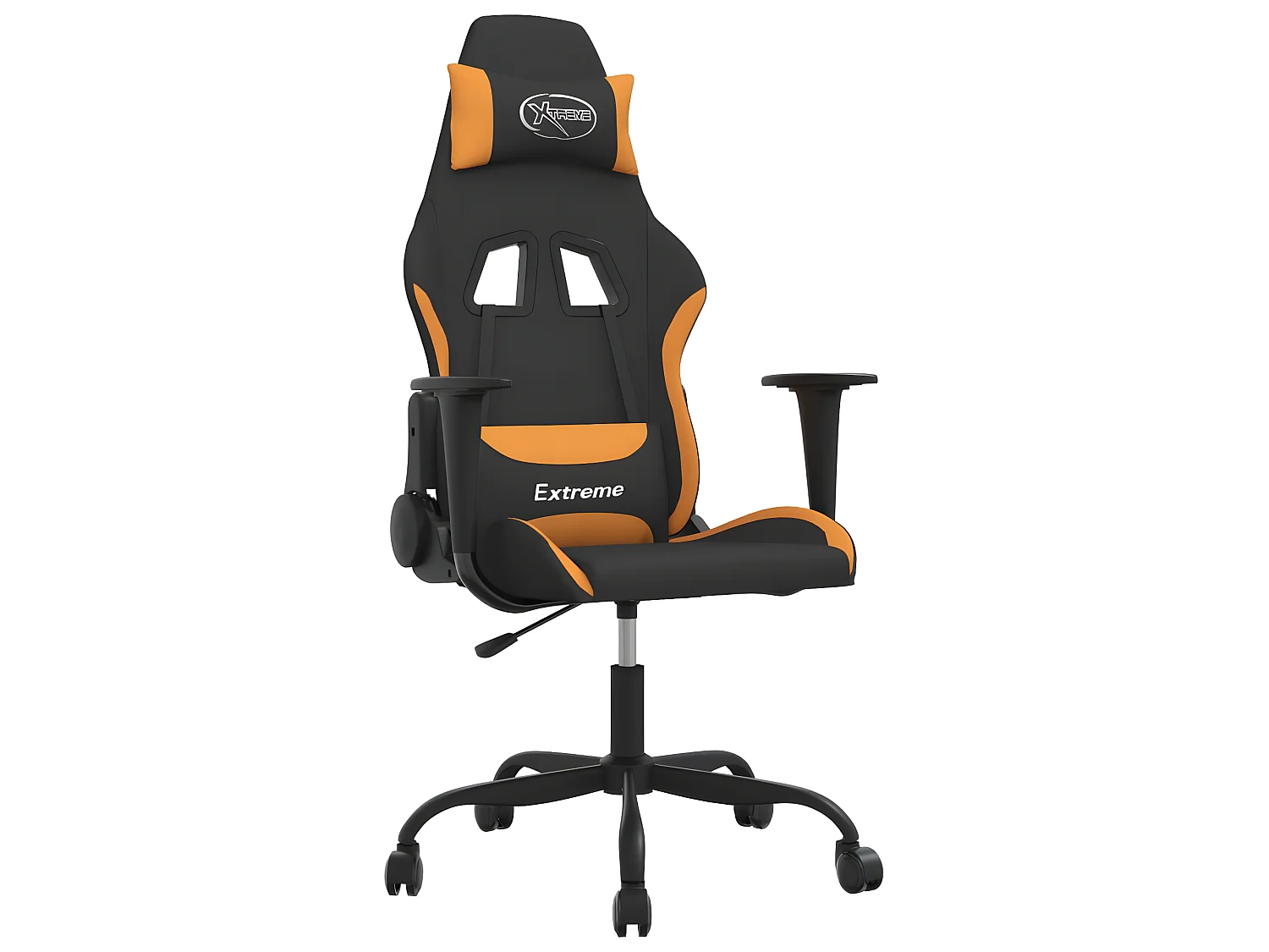 Chaise gaming Noir et orange Tissu SEF40744