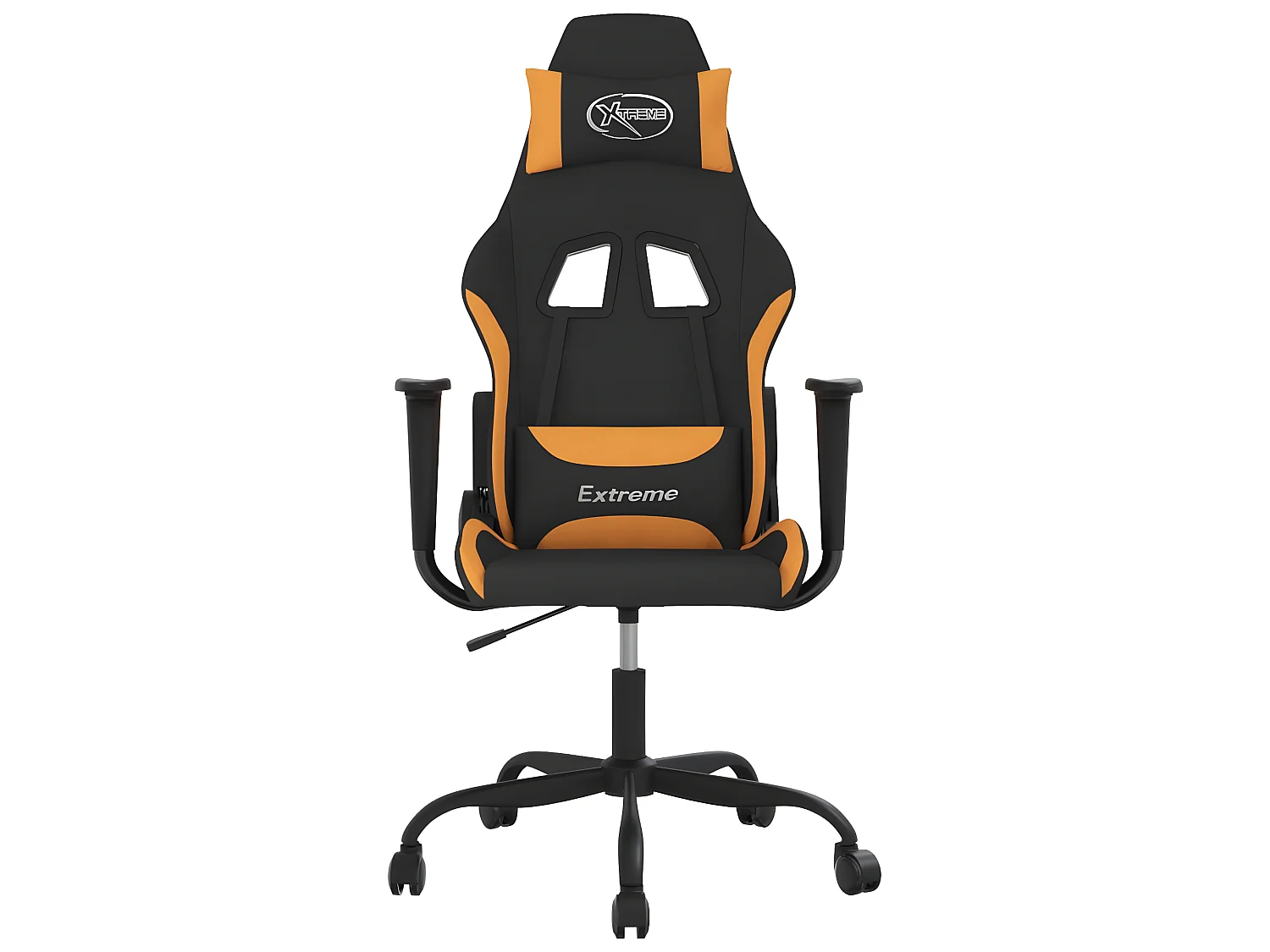 Chaise gaming Noir et orange Tissu SEF40744