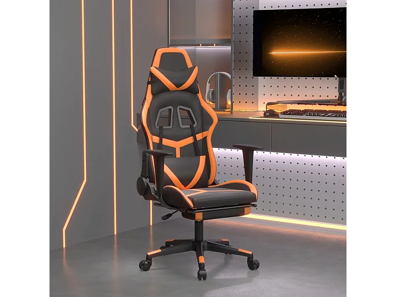 Chaise gaming Noir&Orange Similicuir SEF29500