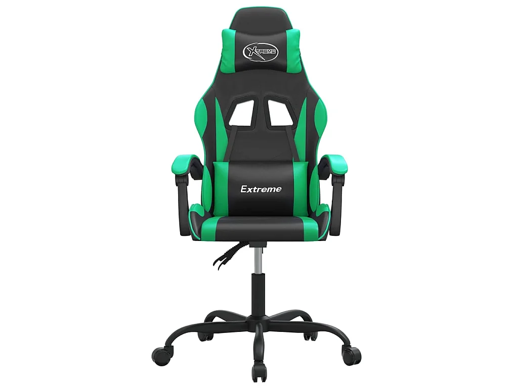 Chaise gaming Noir et vert Similicuir SEF67464