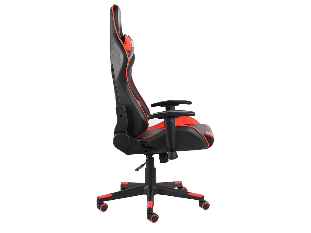 Silla gaming giratoria PVC rojo ES60229