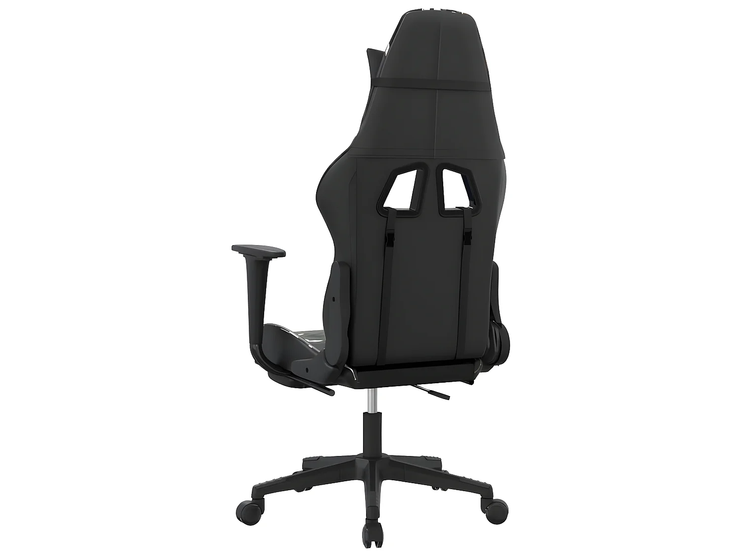 Chaise gaming avec repose-pied Noir et camouflage Similicuir SEF24583