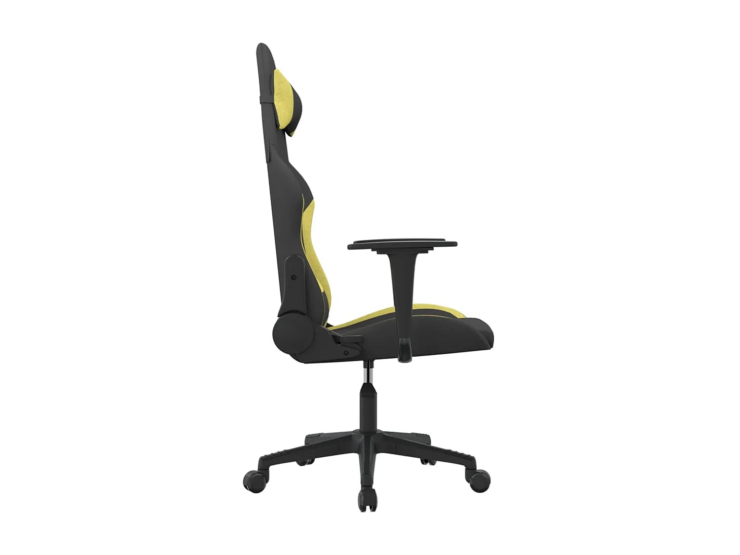 Gamestoel stof zwart en lichtgroen NL373125