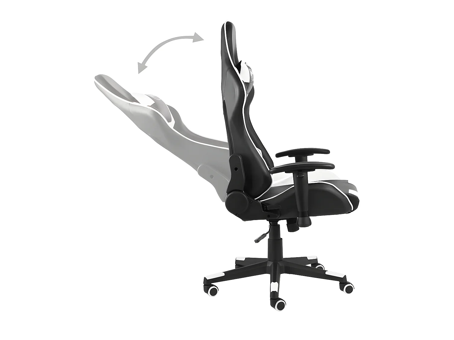 Chaise gaming Blanc PVC SEF83127