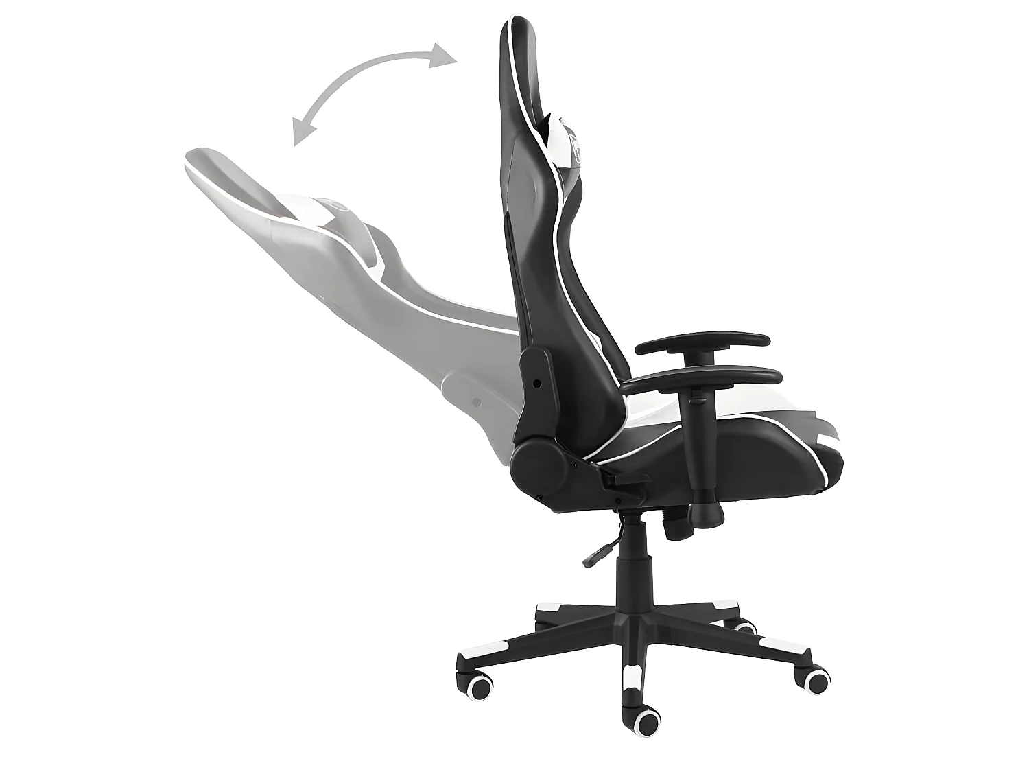 Chaise gaming Blanc PVC SEF83127