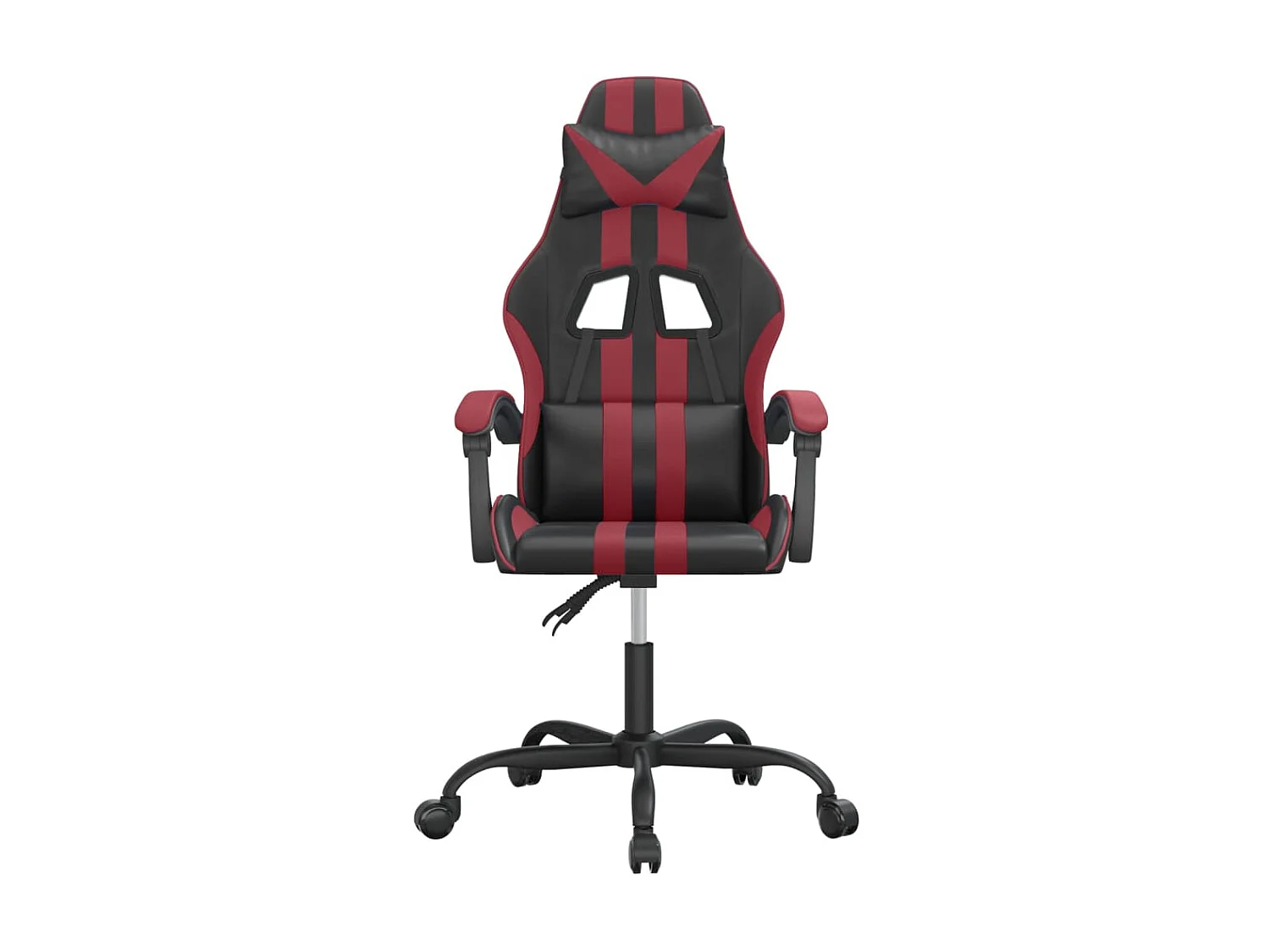 Chaise gaming Noir et rouge bordeaux Similicuir SEF80101