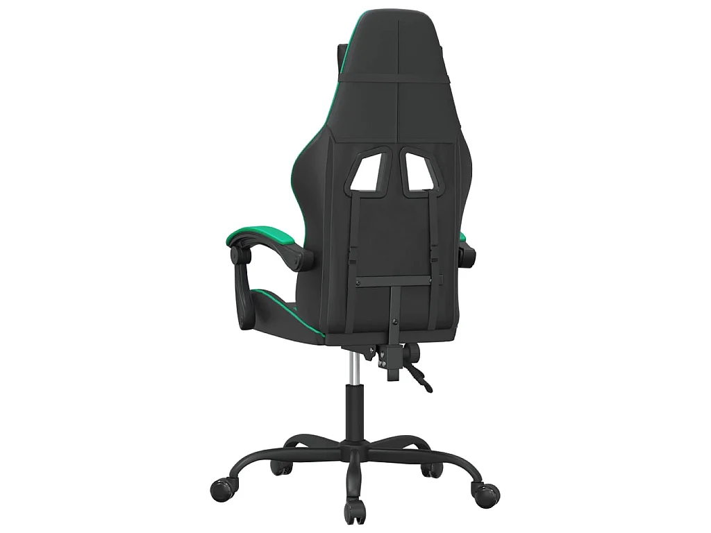 Chaise gaming Noir et vert Similicuir SEF90994