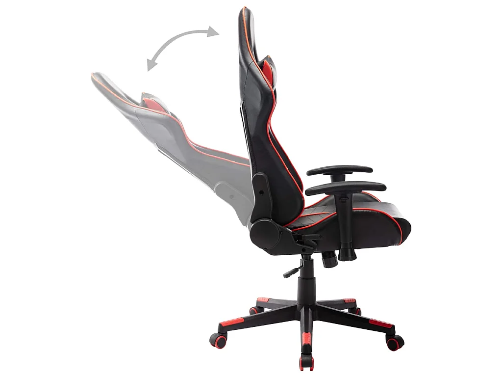 Chaise gaming Noir et rouge Cuir artificiel SEF10629