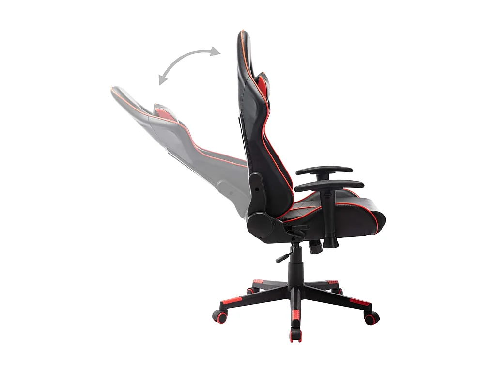 Chaise gaming Noir et rouge Cuir artificiel SEF10629