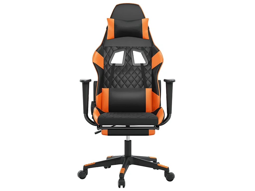 Chaise gaming Noir&Orange Similicuir SEF45327