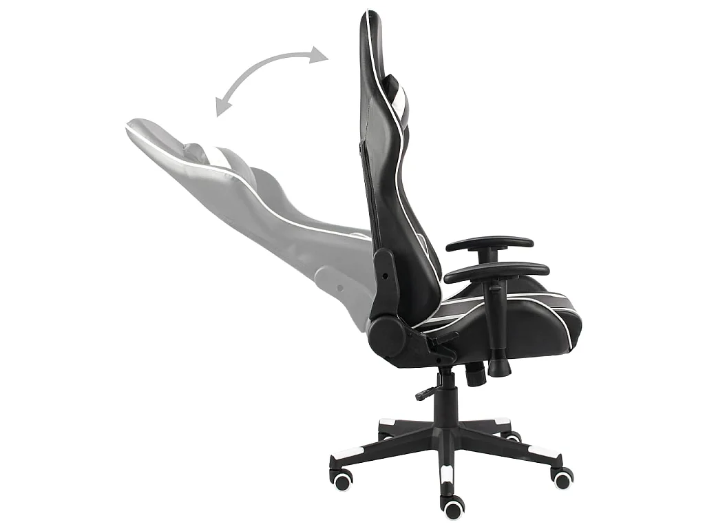 Chaise gaming Blanc PVC SEF37495