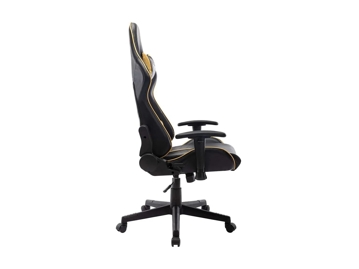 Chaise gaming Noir et doré Cuir artificiel SEF50027