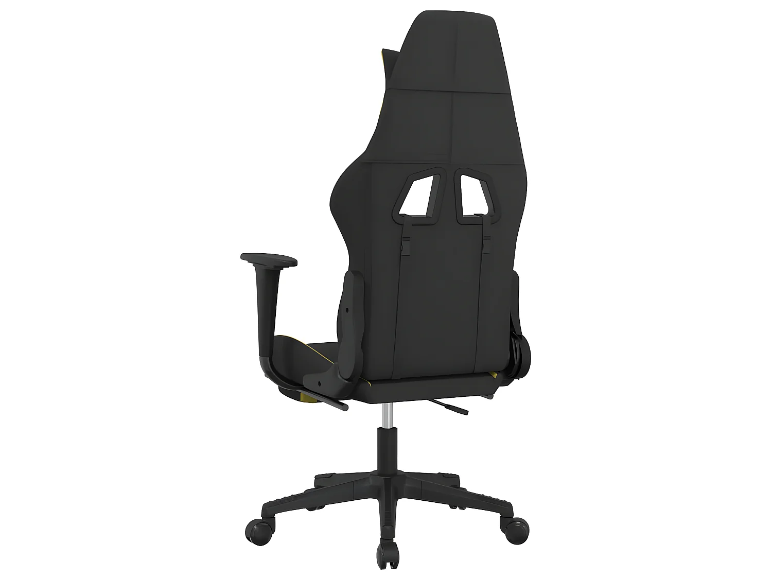 Chaise gaming avec repose-pied Noir et vert clair SEF34869