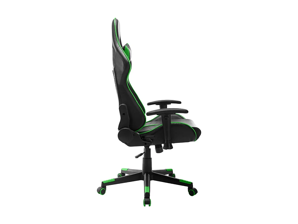 Chaise gaming Noir et vert Cuir artificiel SEF81560