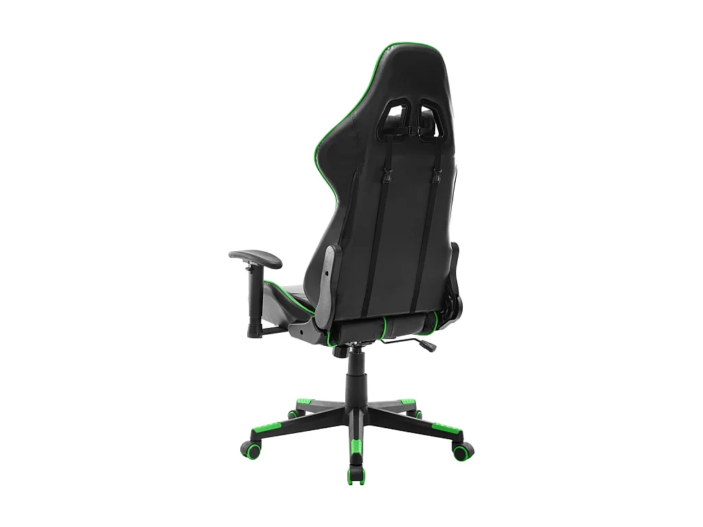 Chaise gaming Noir et vert Cuir artificiel SEF81560