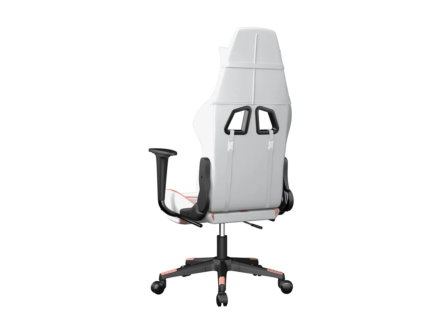 Chaise gaming avec repose-pied Blanc et rose Similicuir SEF84835