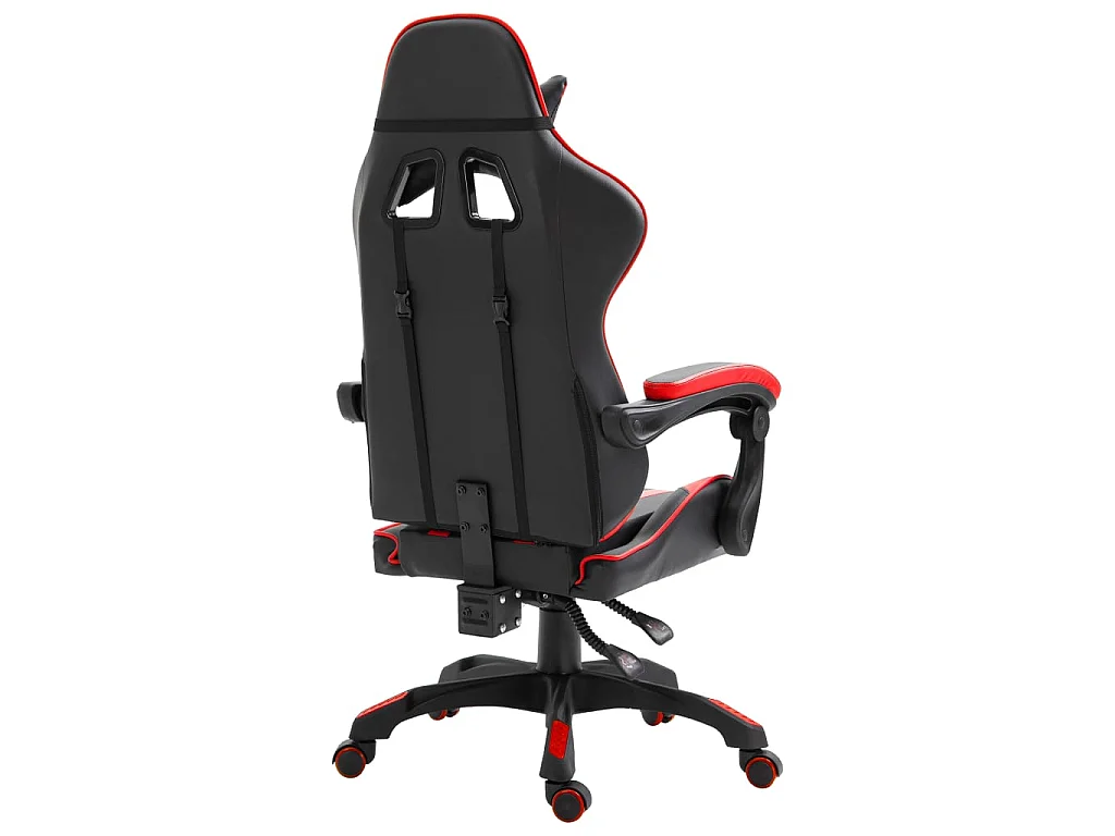 Cadeira de gaming couro artificial vermelho PT176067