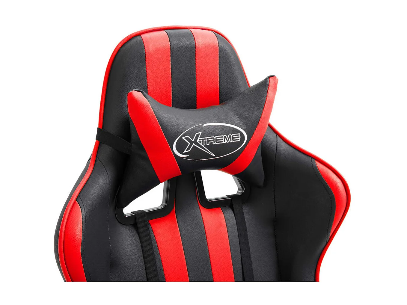 Cadeira de gaming couro artificial vermelho PT176067