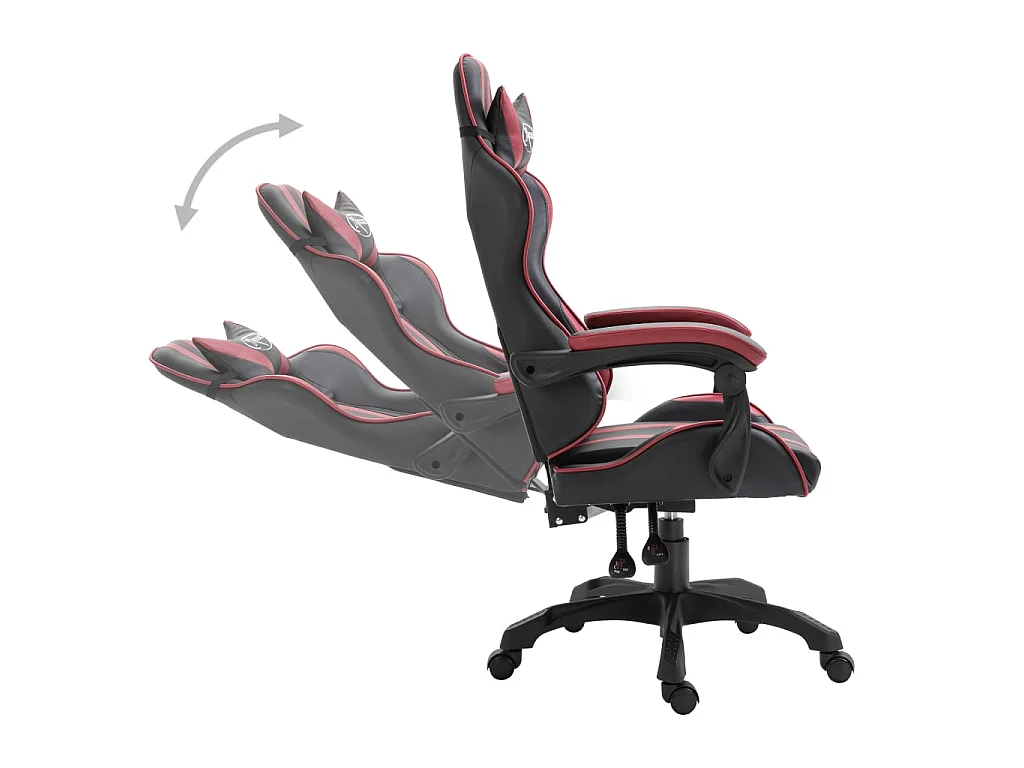 Chaise gaming Rouge bordeaux Similicuir SEF60056