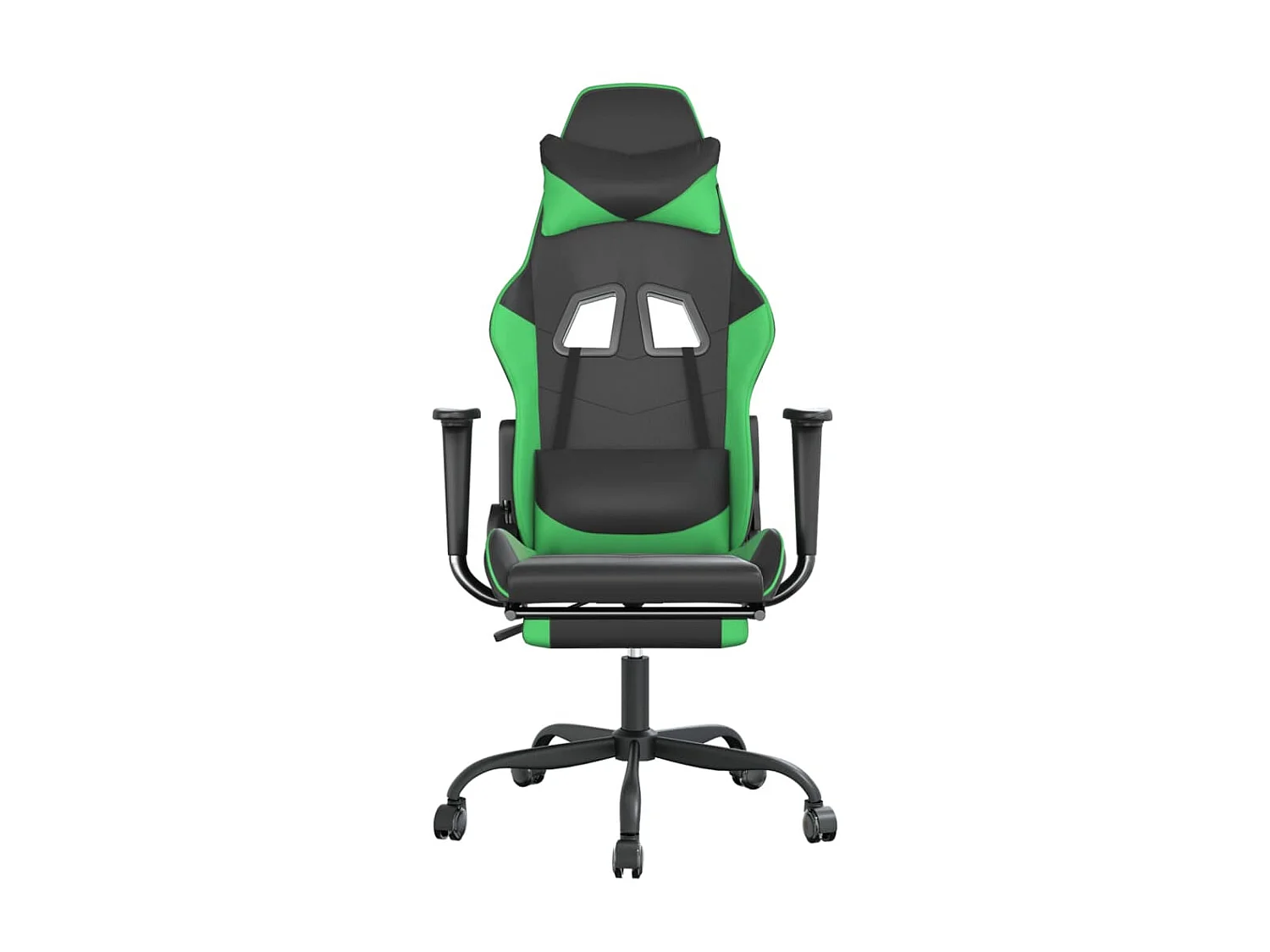 Chaise gaming Noir et vert Similicuir SEF69073
