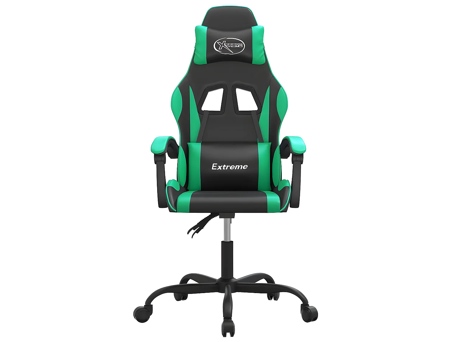 Chaise gaming Noir et vert Similicuir SEF86120