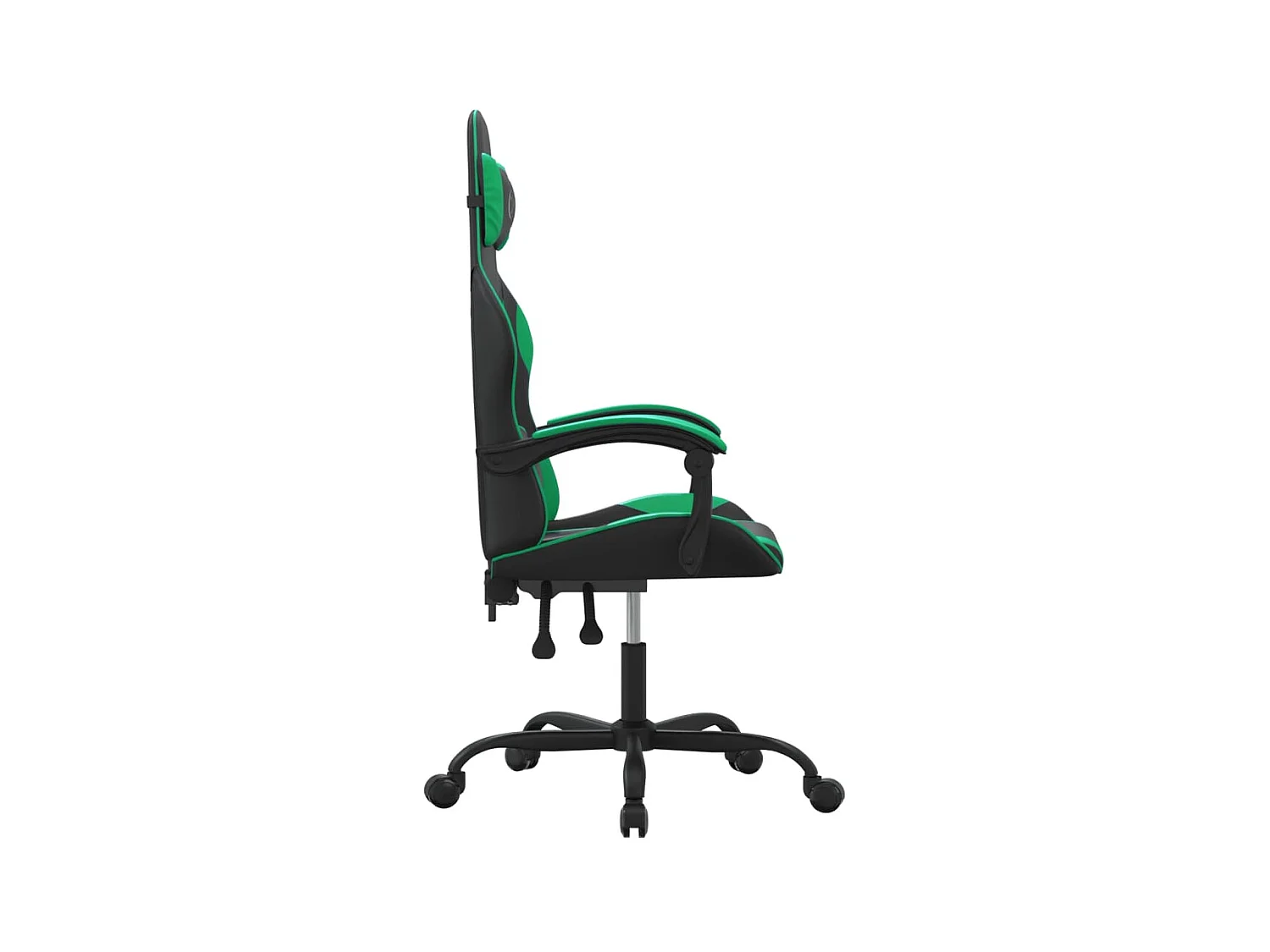 Chaise gaming Noir et vert Similicuir SEF86120