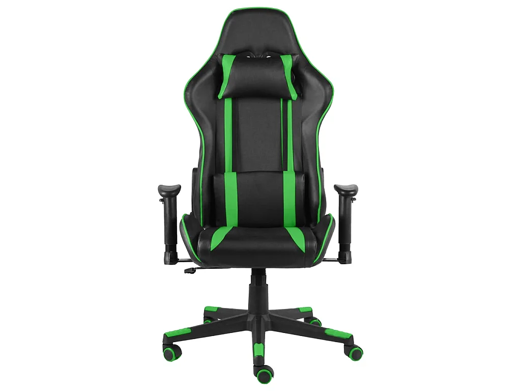 Cadeira de gaming giratória PVC verde PT692233