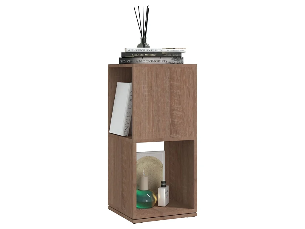 Armoire rotative Chêne Sonoma 34,5x34,5x75,5 cm Aggloméré OFR30745 BonneVie Meuble