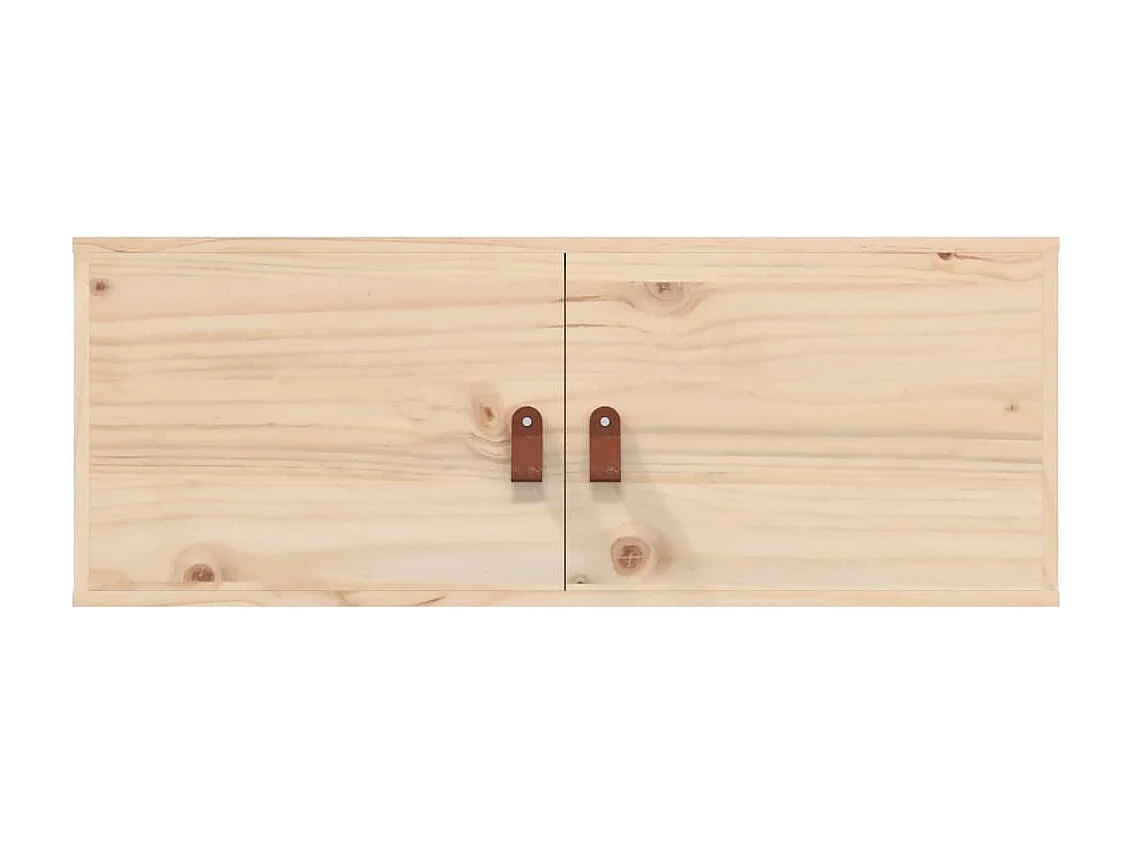 Armoires murales 2 pcs 80x30x30 cm Bois de pin massif OFR72735 BonneVie Meuble