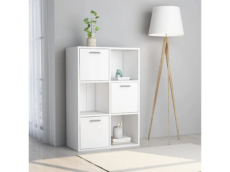 Armoire de rangement Blanc 60x29,5x90 cm Bois d'ingénierie OFR36669 BonneVie Meuble