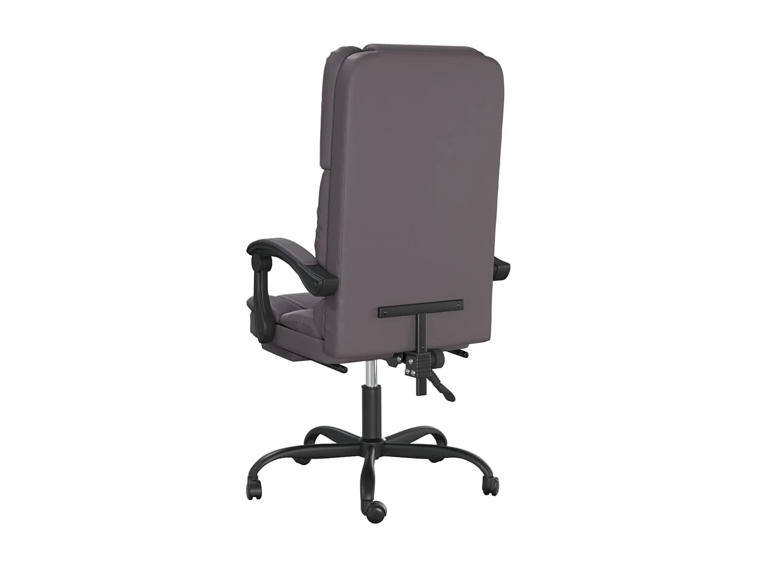 Chaise de massage inclinable de bureau Gris Similicuir -ASAF31180