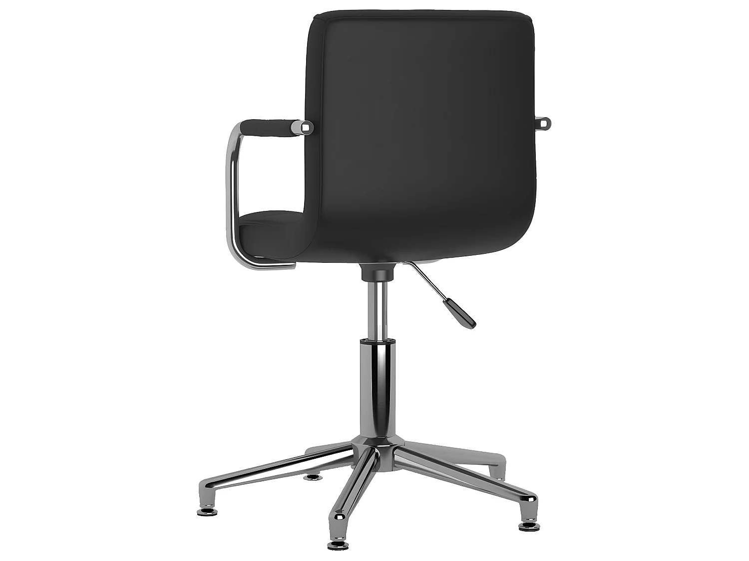 Chaise de bureau pivotante Noir Similicuir SEF47160