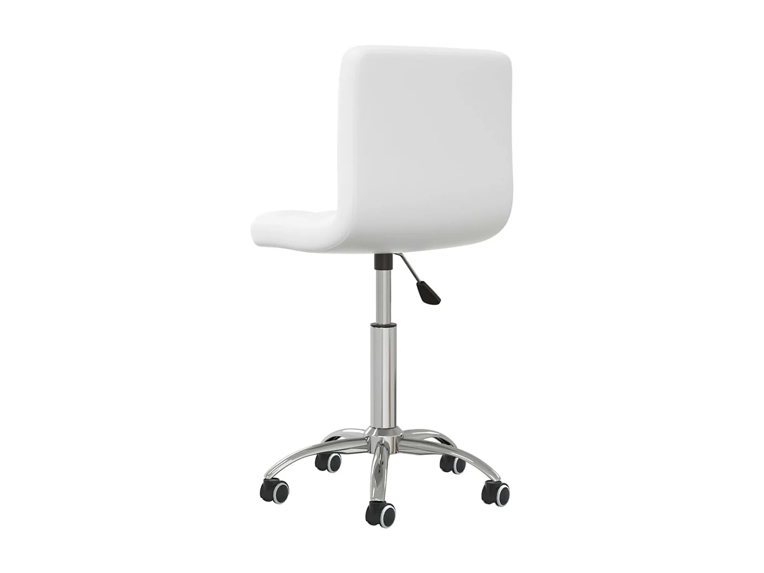 Silla de oficina giratoria de cuero sintético blanco ES29397