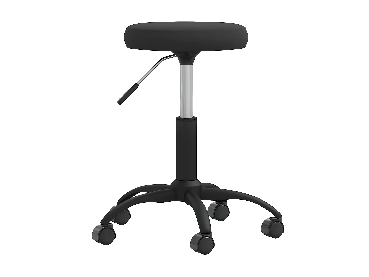 Cadeira de escritório giratória veludo preto PT317882