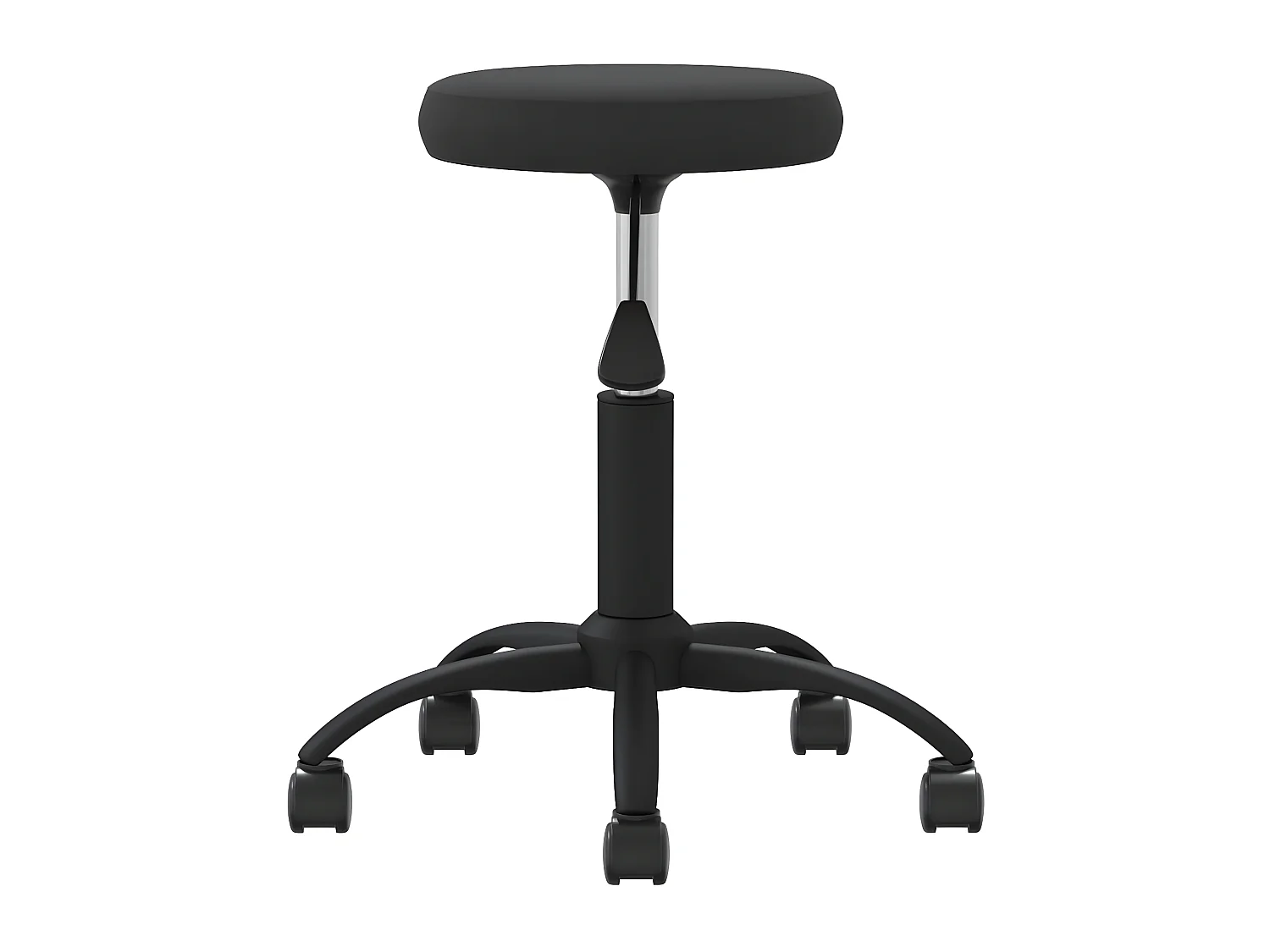 Cadeira de escritório giratória veludo preto PT317882