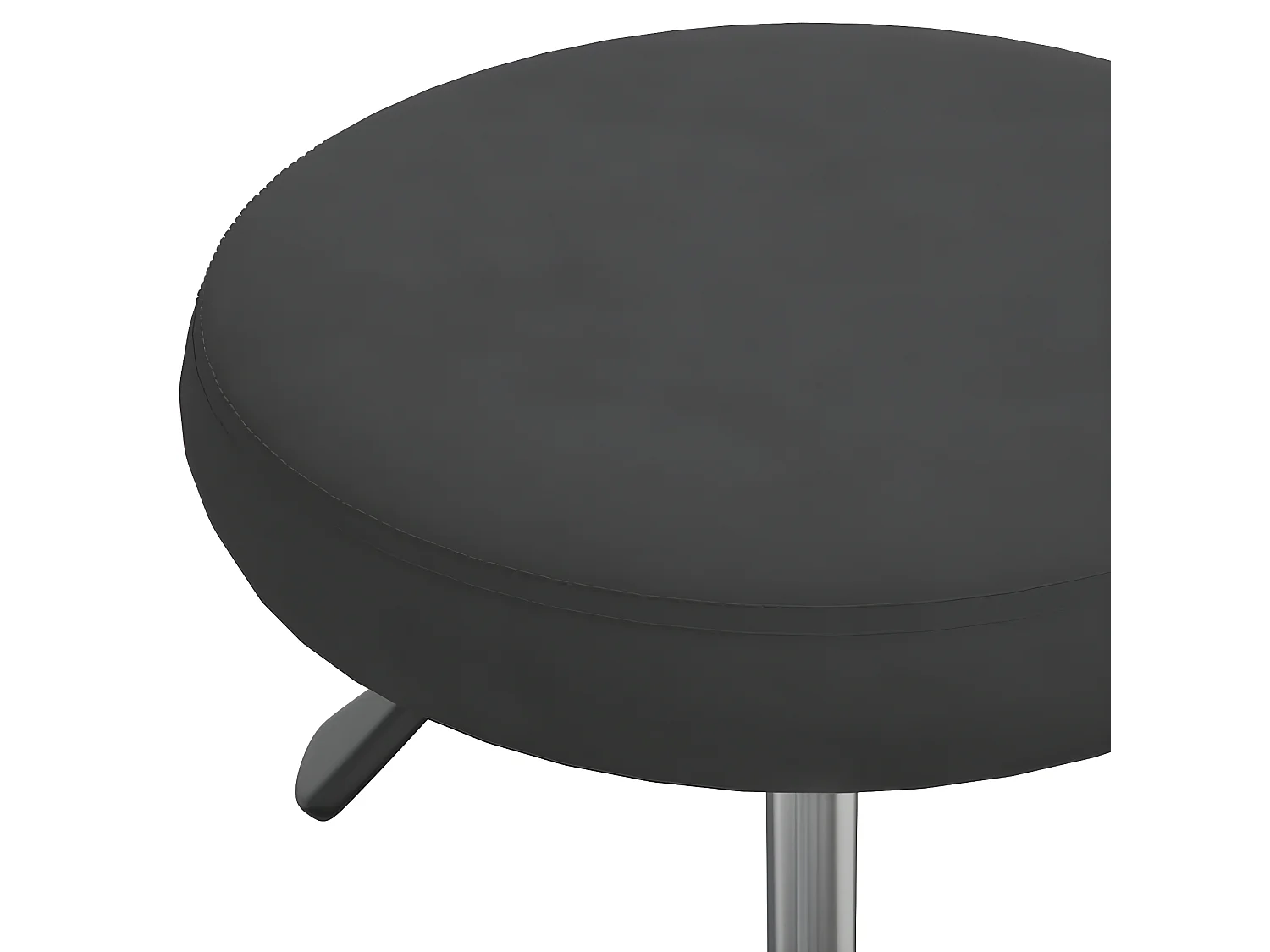 Silla de oficina giratoria de terciopelo negro ES80879