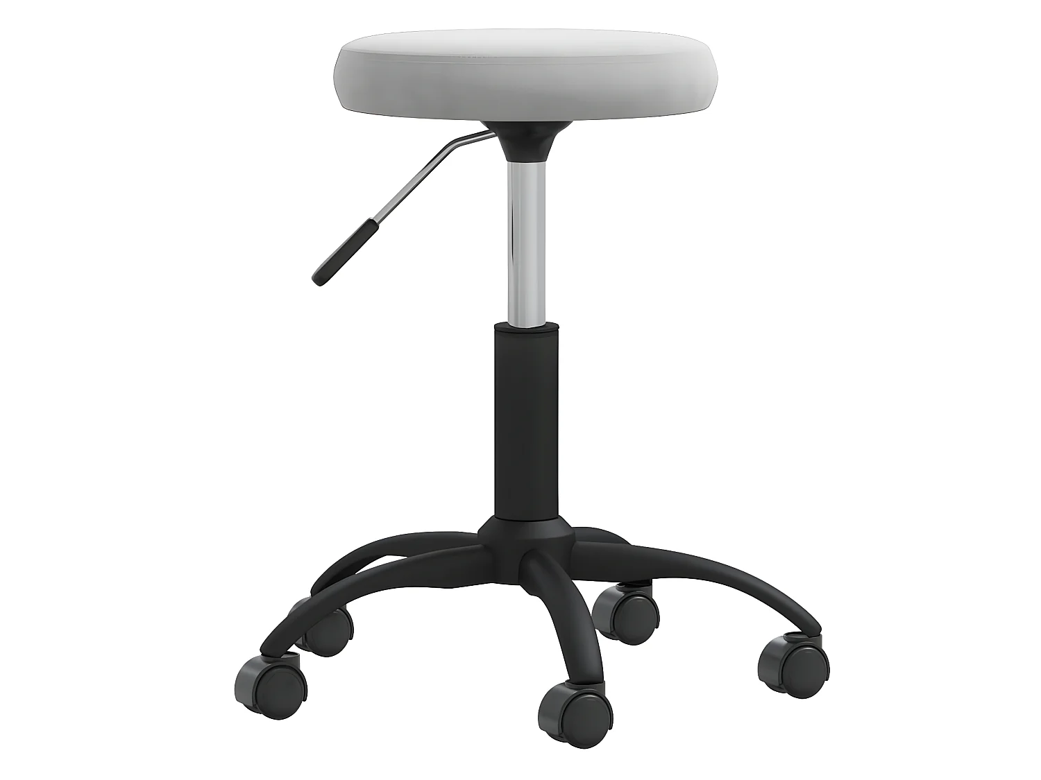 Cadeira de escritório giratória veludo cinzento-claro PT555737