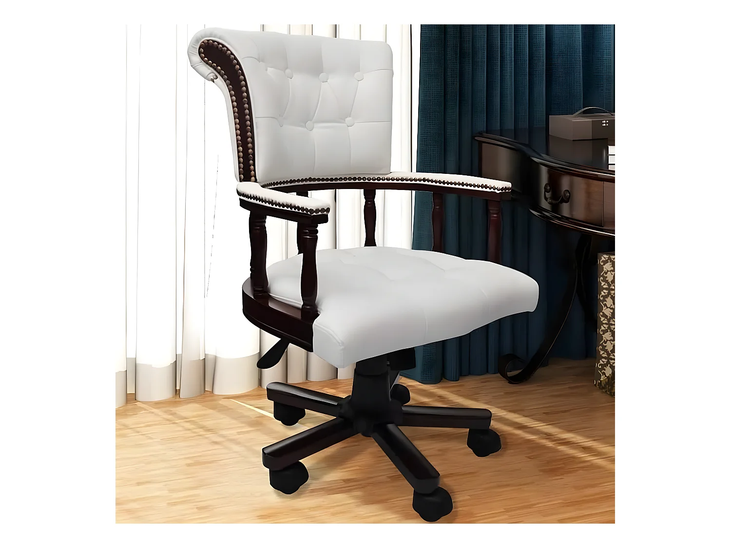 Chaise de bureau pivotante  Blanc SEF98081