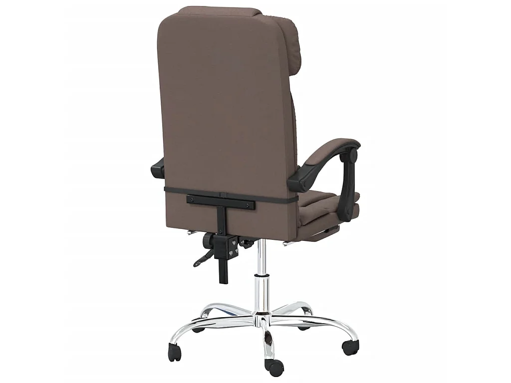 Chaise de massage inclinable de bureau Marron Similicuir -ASAF72149